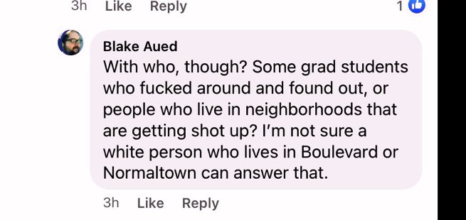 Local liberal journalist thinks the police chief lying about violence against activists doesn’t matter. Liberals will shout BLM until people stand in the streets too long, then it’s “they fucked around and found out” <a href="/BlakeAued/">Blake Aued</a>