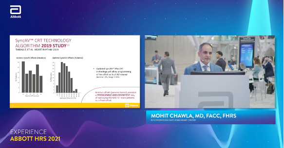AbbottCardio's tweet photo. Get all the insights from Dr. Mohit Chawla's @HRSOnline session covering improved dynamic functionality and real-world #PatientOutcomes with #SyncAV Plus CRT Technology. 

Watch the full #CardioEd presentation on-demand now: https://t.co/R3fLIsEA9v https://t.co/zLl6jJchXa