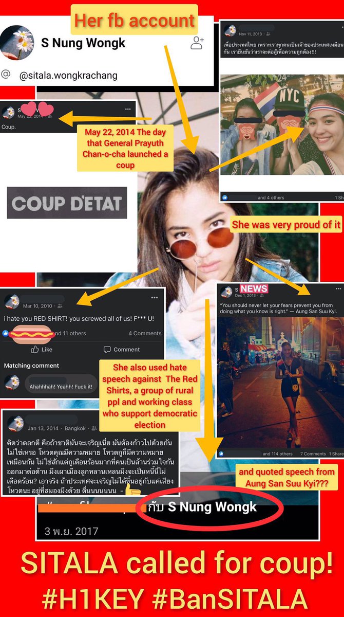 SleepyBlueMango's tweet photo. You’ve decided to support the dictator. Such a pity for the other 3 girls, bye all. #BANH1KEY #BANSITALA #แบนSITALA https://t.co/11jfzHwUlp