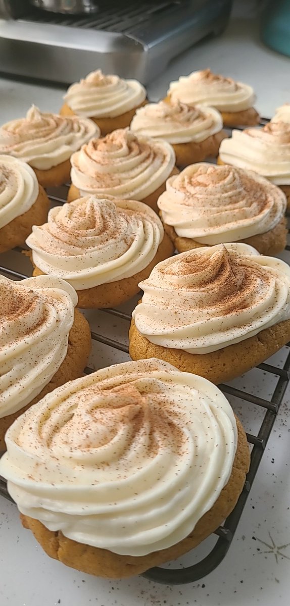 Late night baking is the best therapy. 
#homemade #pumpkincookies #delicious