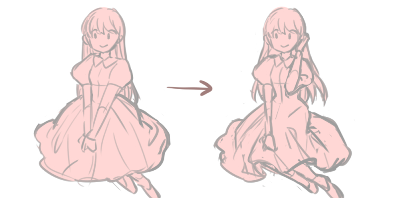 例えばこういう 座ってるロングスカートの女の子を描くとして シルエットで足がどう 中野かのこのイラスト 例えばこういう 座ってるロングスカートの女の子を描くとして シルエットで足がどう 中野かのこのイラスト