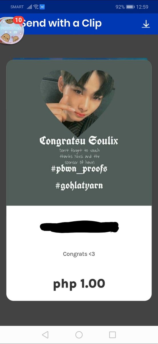 son_jeyoung's tweet photo. thank you po ate @Nixynli_ ,@nixsiclaims  natanggap ko na po yung prize❤❤
Thank you po ulit

#pbwn_proofs https://t.co/ANBuScyLfj