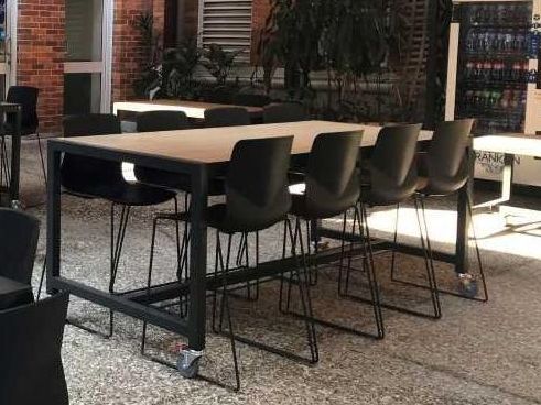 fusefurniture's tweet image. Moby - a table for all seasons! Australian-made, heavy-duty, with or without locking wheels. Seen here @QUT (Queensland University of Technology) and @University of Sydney. 
#indooroutdoor #commercialtable #interiordesignbrisbane #LabTable