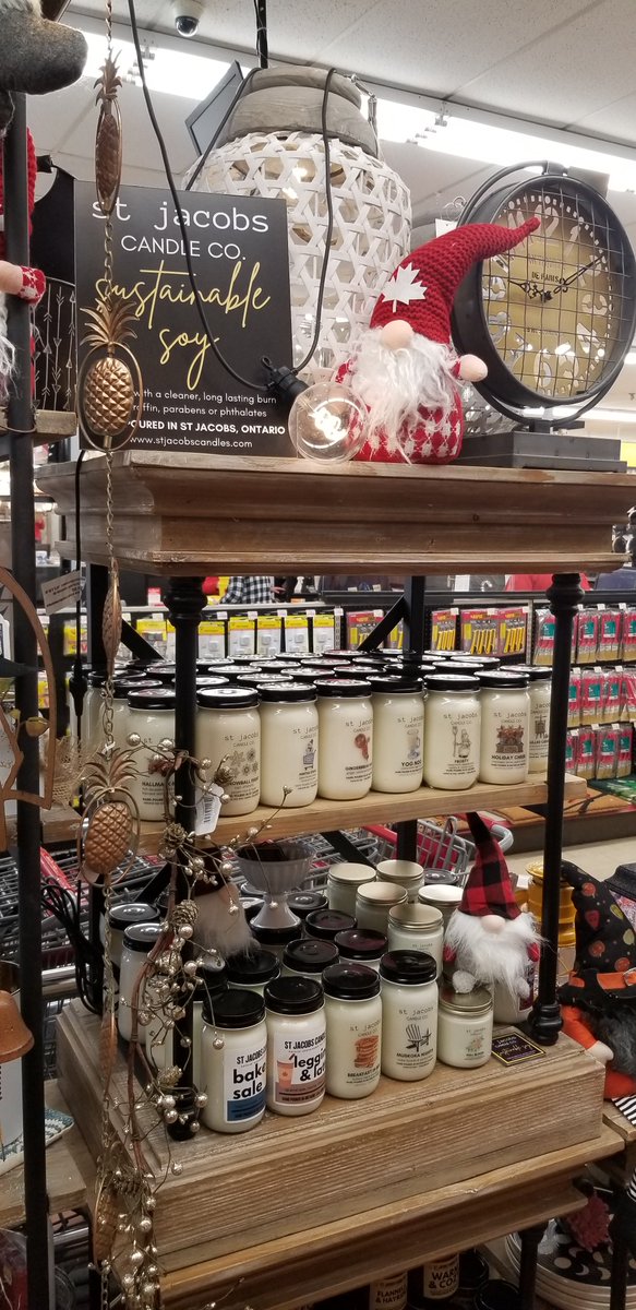 candle_jacobs's tweet image. Holiday themed hand poured natural soy candles at Swanson's Home Hardware. Thank you to this Canadian icon for supporting a local small business that features Canadian premium handmade product #truenorth #wethenorth #canadianmade #homehardware #kitchener #waterloo @home_hardware