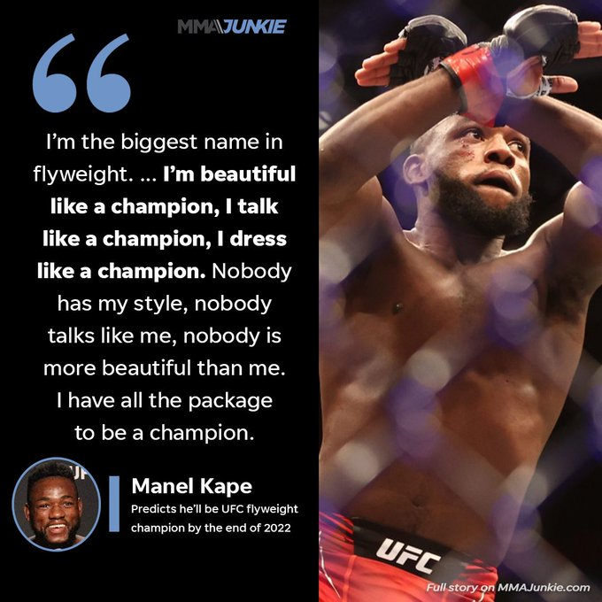 .@ManelKape is ready to take over at 125. 🏆

#UFCVegas44 | More: 