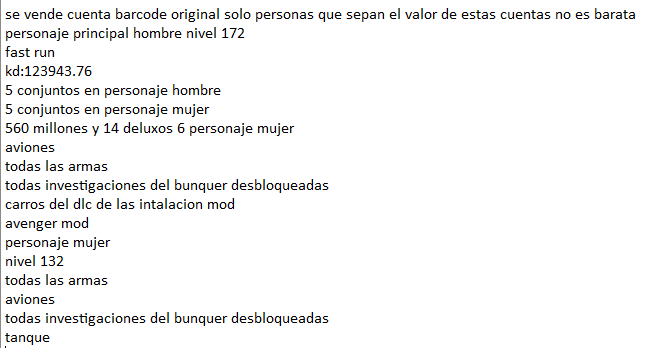 El_Banix's tweet photo. se vende cuenta barcode original https://t.co/5BvaFNVdEq