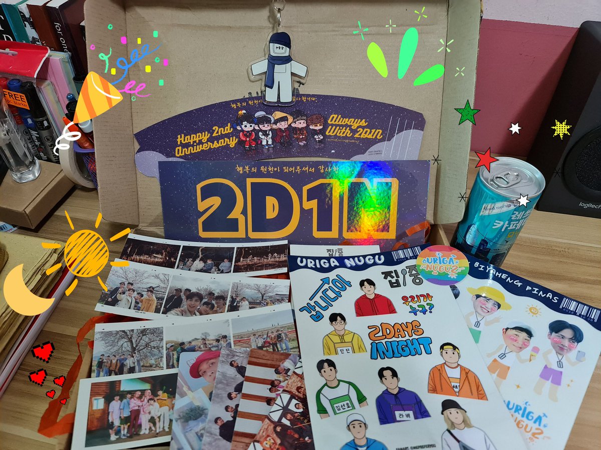 ravi_jem's tweet photo. Happy 2nd Anniv 2D1N!! Thank you for accompanying me in my best, worst, normal, and boring days. Let's be together for a long long time❣

... i also got my fankit!!🤗 tysm @uriganuguph❤arent the members really cute theyre my constants 💫
#2주년1박2일시즌4 #1반2일 #1반2일_시즌4 https://t.co/p9RPYK0Aap