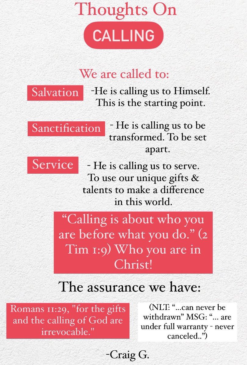 ptrryantan's tweet photo. “Calling is about who you are before what you do.” The calling will never change. But the expression of that calling will. https://t.co/a8y6gg38m3