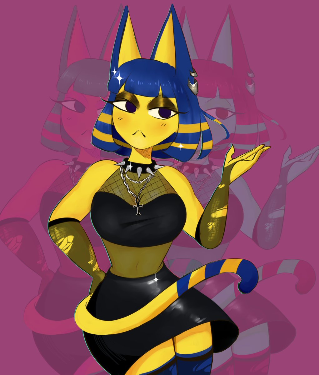 Goth ankha(og design credit - @Idolomantises). 