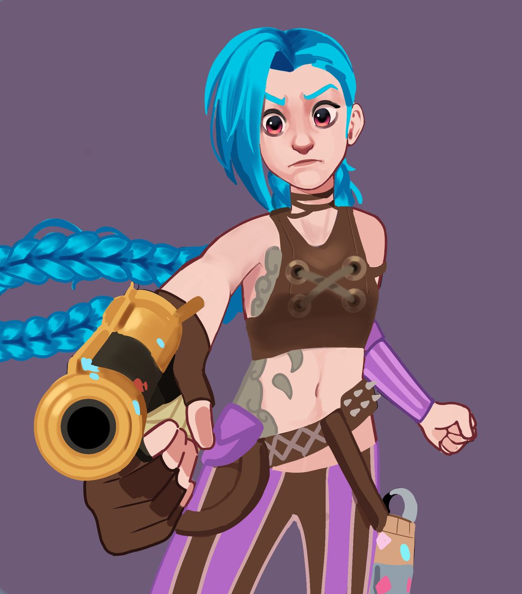 Desenhei a Jinx!
Terminei arcane ontem, puta série  boa
#Arcane #Jinx  #LeagueOfLegends
