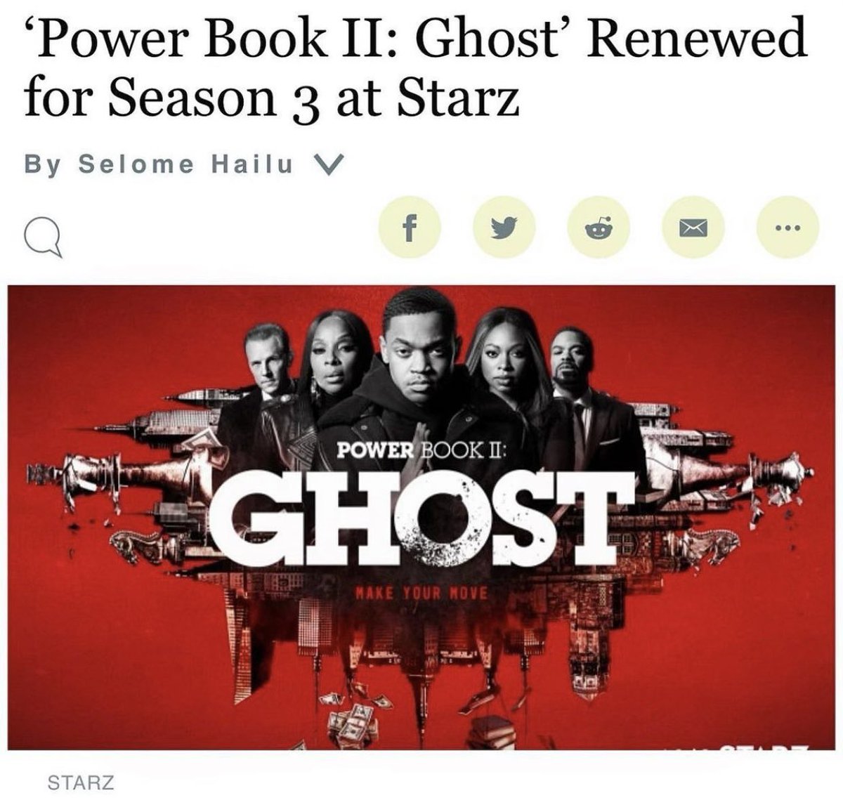 WHERETFIS22's tweet photo. YES!!! @ghoststarz @STARZ https://t.co/rKI9cRqXpj