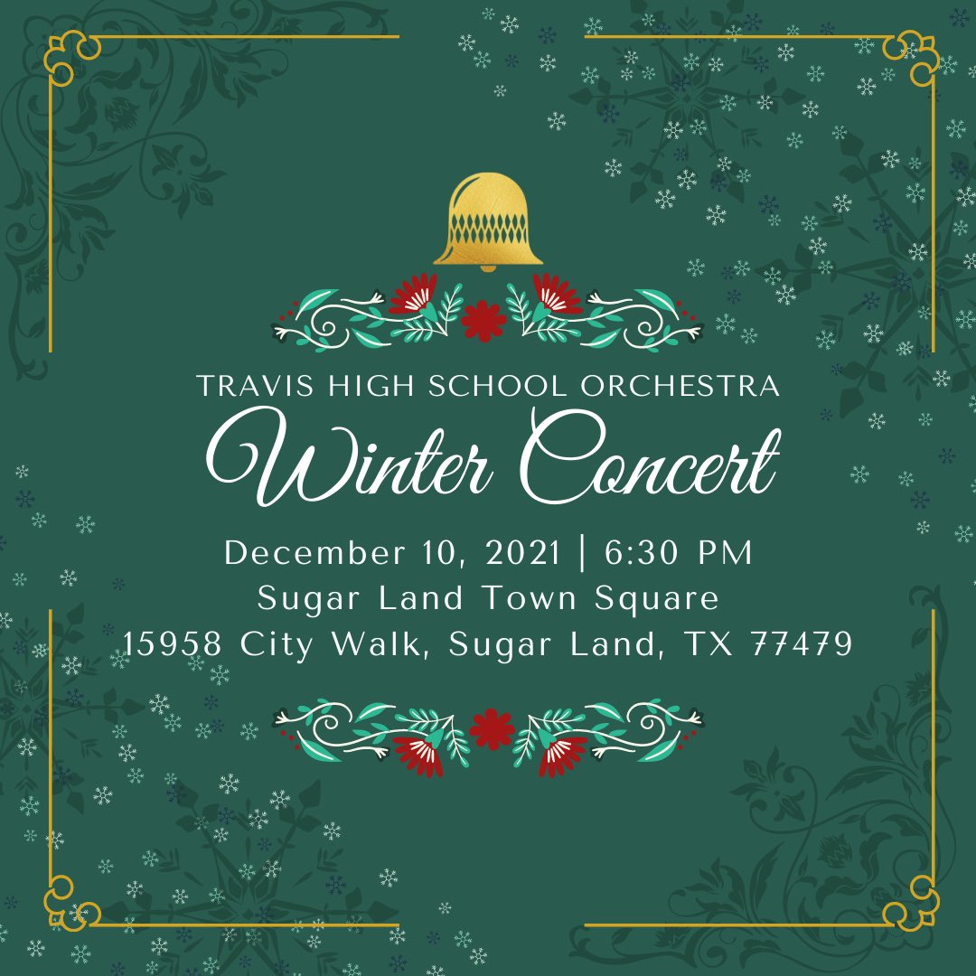 Join us for our Winter Concert <a href="/SLTownSquare/">SugarLandTownSquare</a> this Friday!
