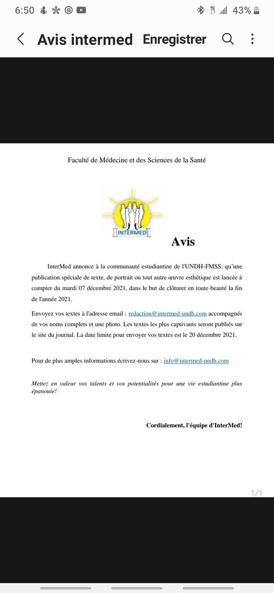 Le temps presse!
Envoyez vos textes dès aujourd'hui.