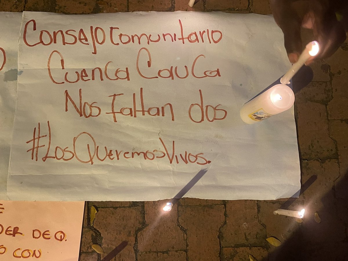 renacientes's tweet photo. #DiadelasVelitas En Santander de Quilichao en el Cauca dicen #EnYurumanguíNosFaltanDos Abencio Caicedo Caicedo y Edinson Valencia #LosQueremosVivos 

@UBPDcolombia @CICR_co @ONUHumanRights @Pontifex_es https://t.co/9zgYy8HC3I