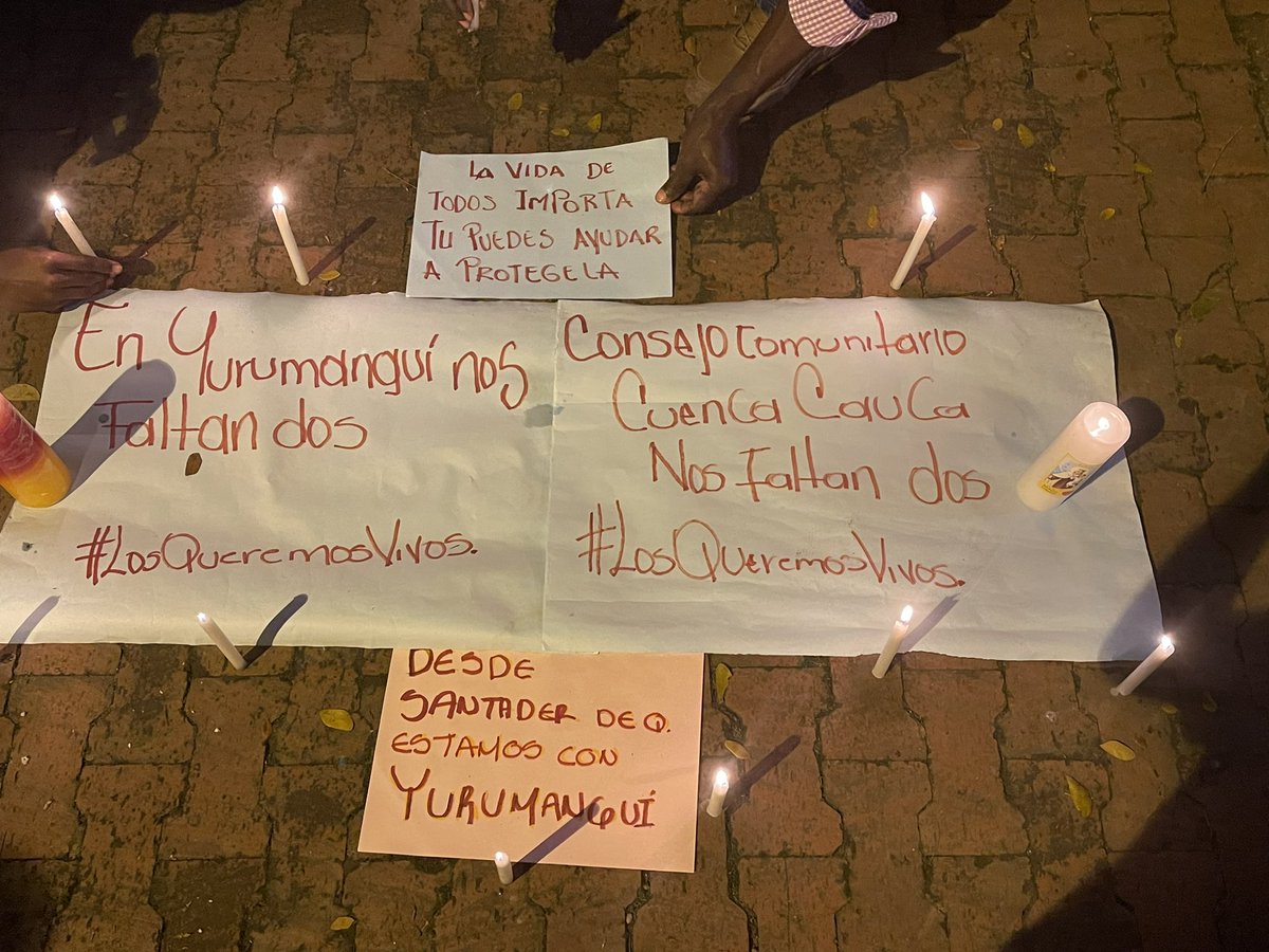 renacientes's tweet photo. #DiadelasVelitas En Santander de Quilichao en el Cauca dicen #EnYurumanguíNosFaltanDos Abencio Caicedo Caicedo y Edinson Valencia #LosQueremosVivos 

@UBPDcolombia @CICR_co @ONUHumanRights @Pontifex_es https://t.co/9zgYy8HC3I
