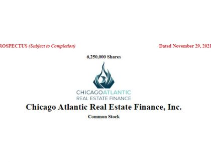 Cannabis REIT Chicago Atlantic Raises $100 Million in NASDAQ IPO newcannabisventures.com/cannabis-reit-… #cannabis $REFI