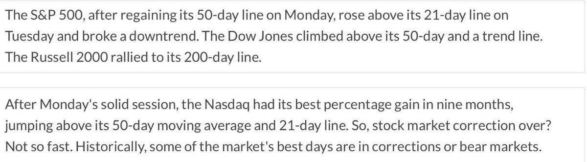 monsterstocks1's tweet image. Some overall market comments from Ed Carson and IBD tonight. Also, the NH/NL gauge goes positive breaking a 13 trading day negative streak. Interesting to see if it all sticks.