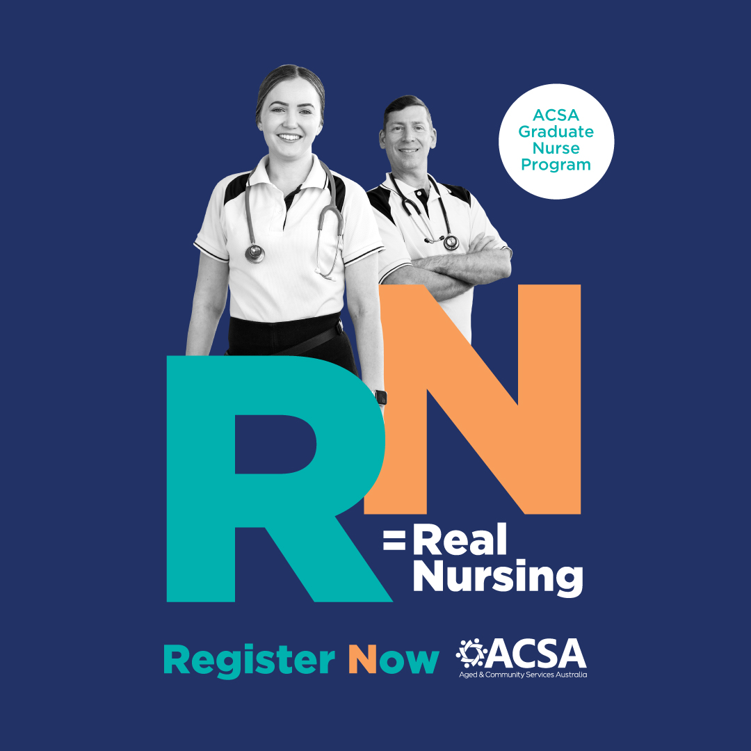 ACSANational's tweet photo. Aged care nursing is ‘Real Nursing’! ACSA’s 12-month RN Graduate Nurse Program is taking applications now for 2022 and we want to hear from you! Apply now > https://t.co/B37eg33USa
Registrations close 31/1/2022.
#realnursing #acsa #graduatenurseprogram https://t.co/mkHR0D28Og