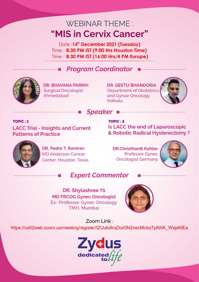 Wanna hear updated in #MIS in #cervicalcancer? Tune in 14th Dec/Tuesday/2030 hrs IST/0900 hrs Houston time/1600 hrs Europe time..2 giants in #Gynonc <a href="/pedroramirezMD/">Pedro T Ramirez</a> Christardt Kohler..<a href="/ShylasreeT/">Shylasree TS</a> <a href="/IJGConline/">IJGC</a> <a href="/IJGCfellows/">IJGC Fellows</a> <a href="/IGCSociety/">IGCS</a> <a href="/ESGO_society/">ESGO</a> <a href="/ENYGO_official/">European Network of Young Gynae Oncologists</a> <a href="/SGO_org/">SGO</a>