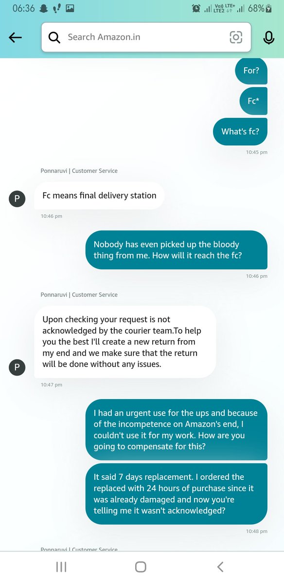 DesperAngie's tweet photo. After a long conversation, I received a call from on of your employees who was rude to me at first but then said the most she can do is change it into a return and give me the refund for it. This conversation took place on 12th November 2021. It's almost been a month (2/n) https://t.co/Fc55QzN7ds