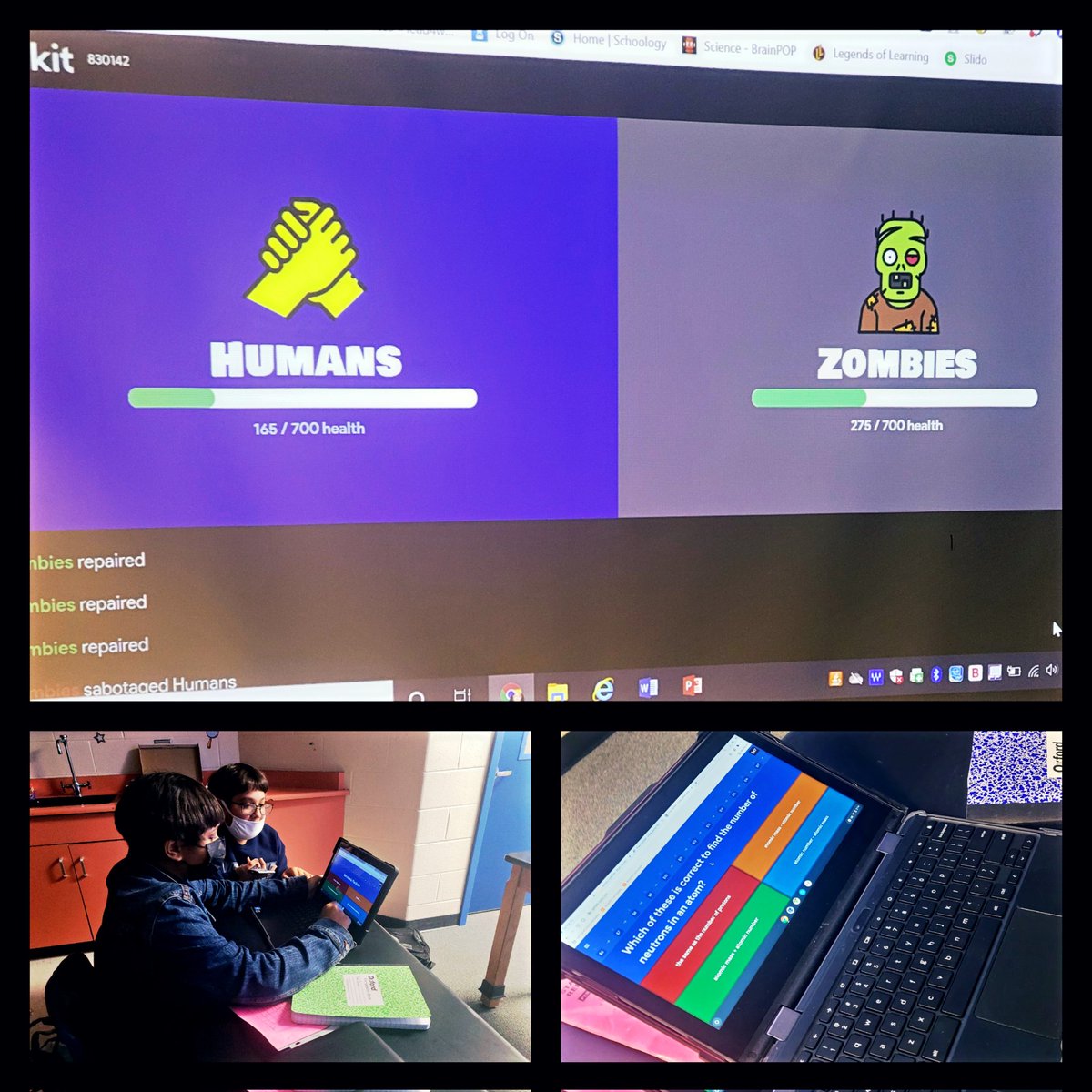 McGowenSci's tweet photo. I love watching the teachers incorporate #edtech and #gaming into their lessons. The students had a blast playing @Gimkit today! @WellsWolverines @SpringIsd @LaQuishaKnowle1 @LaquithaD #TheWellsWay #winningwolverines https://t.co/JsMtlQw19T