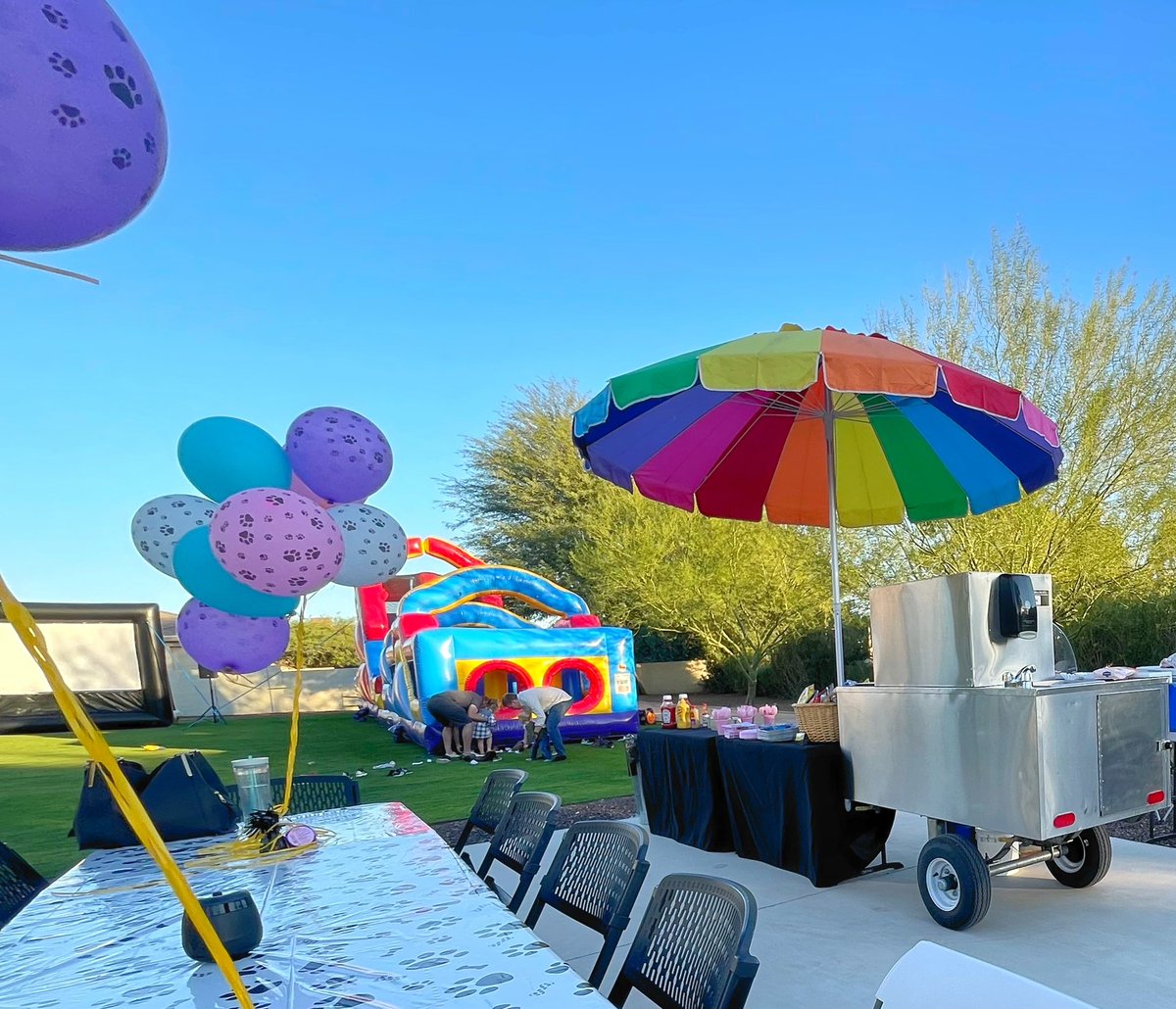 AZEventPros's tweet image. The #puppy themed birthday party we did last weekend 🐶🌭🍔🥨