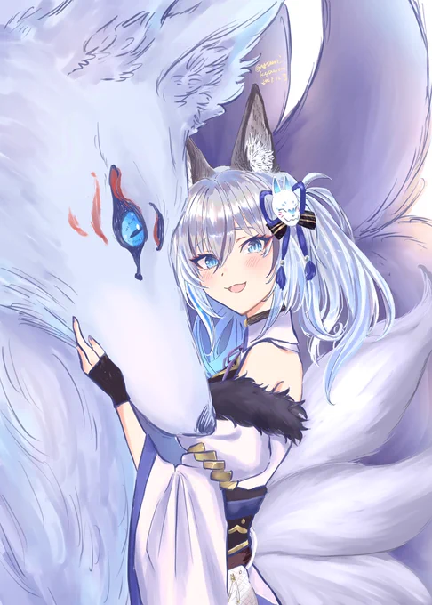 2022年1月デビュー予定のりプロゲーマーズを描いてみた第二弾「稲荷いろは」さん
どの要素も全部可愛い
#稲荷いろは #いろは絵ほへと #のりプロゲーマーズ 