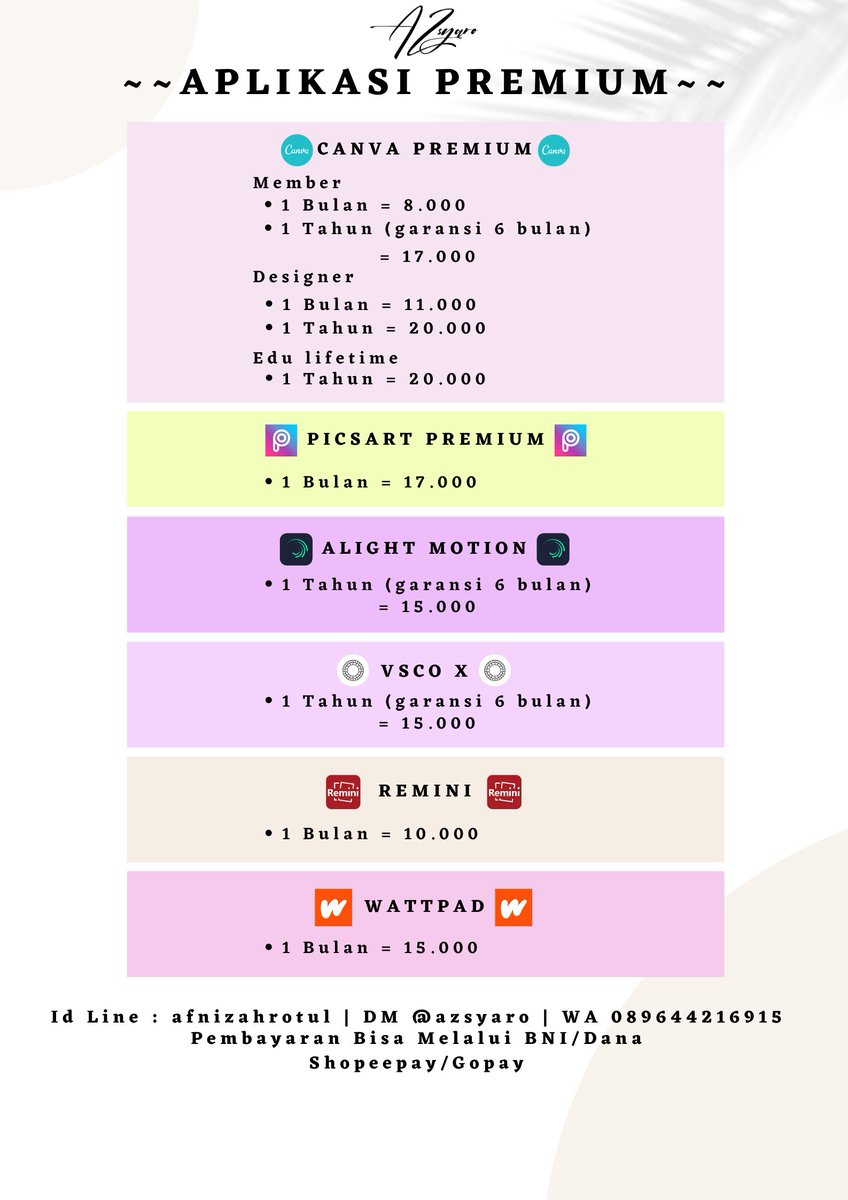 syaraz_id's tweet photo. Jual Akun Aplikasi Premium Murah Meriah ✨

tag. viu wetv netflix iqiyi disney hotstar hbo go vidio youtube spotify iflix apple music canva picsart alight motion vsco x remini wattpad https://t.co/SdCi3VqxOu