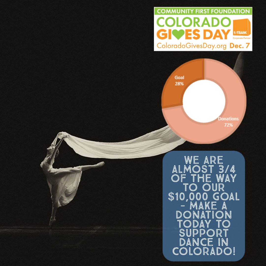 CanyonConcert's tweet image. Support your local nonprofit ballet company and dance school today with a donation - you keep us dancing!  

coloradogives.org/CanyonConcertB…

#NoCoGives #SupportDance #SupportTheArts #MyCCB #COGivesDay #ColoradoBallet #ColoradoDance