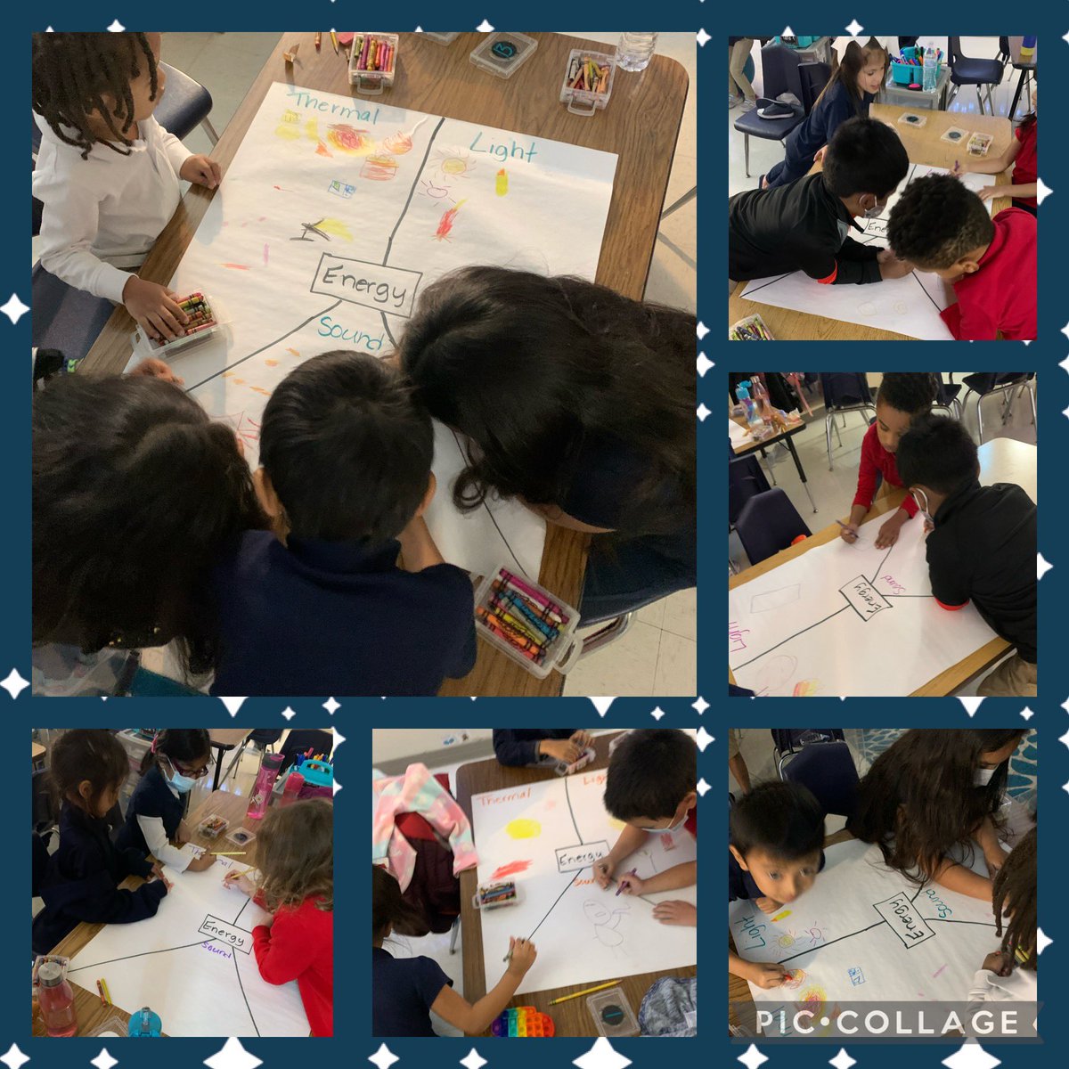 ambermoore8686's tweet photo. Today we demonstrated our learning by working with peers in small groups to create Forms of Energy Posters! I loved hearing all the academic vocabulary and purposeful small group talk! #ChooseGarlandISD #TheGISDEffect @VialCC_Vikings #VialStrong #science https://t.co/mv4CdWQZ3U