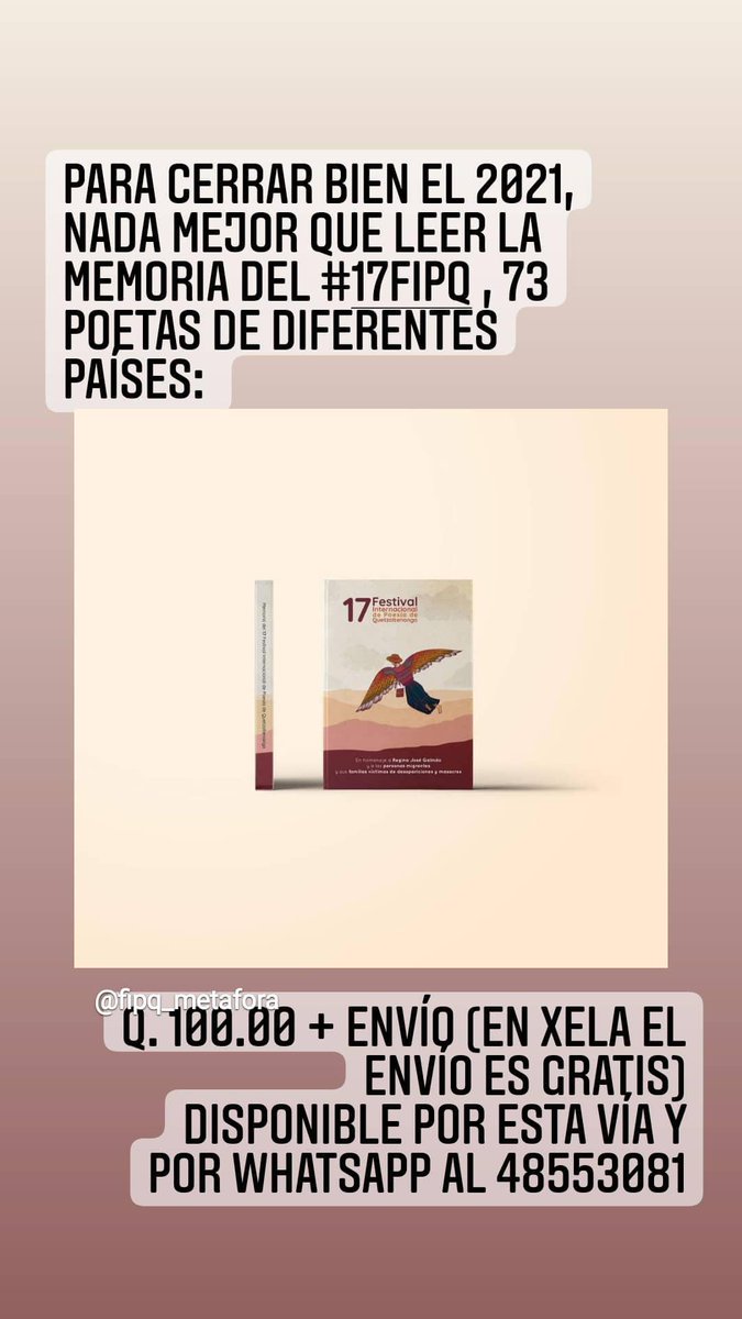 marvinsgarcia's tweet photo. Bandita heróica de Guate City, este próximo viernes estaré por allá y llevo algunos ejemplares de la memoria del #17FIPQ, por si les interesa me pueden escribir. https://t.co/zMkatzUfCy