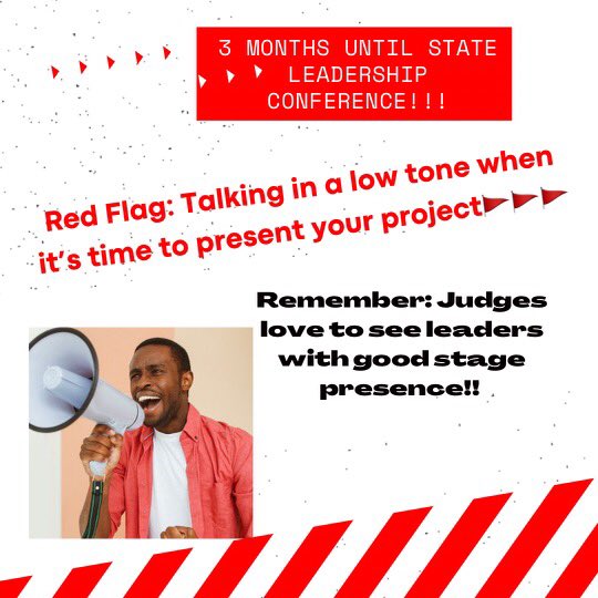 Just 3 months out from State Leadership Conference!!! Here’s a few tips from our Vice President of Competitive Events!
