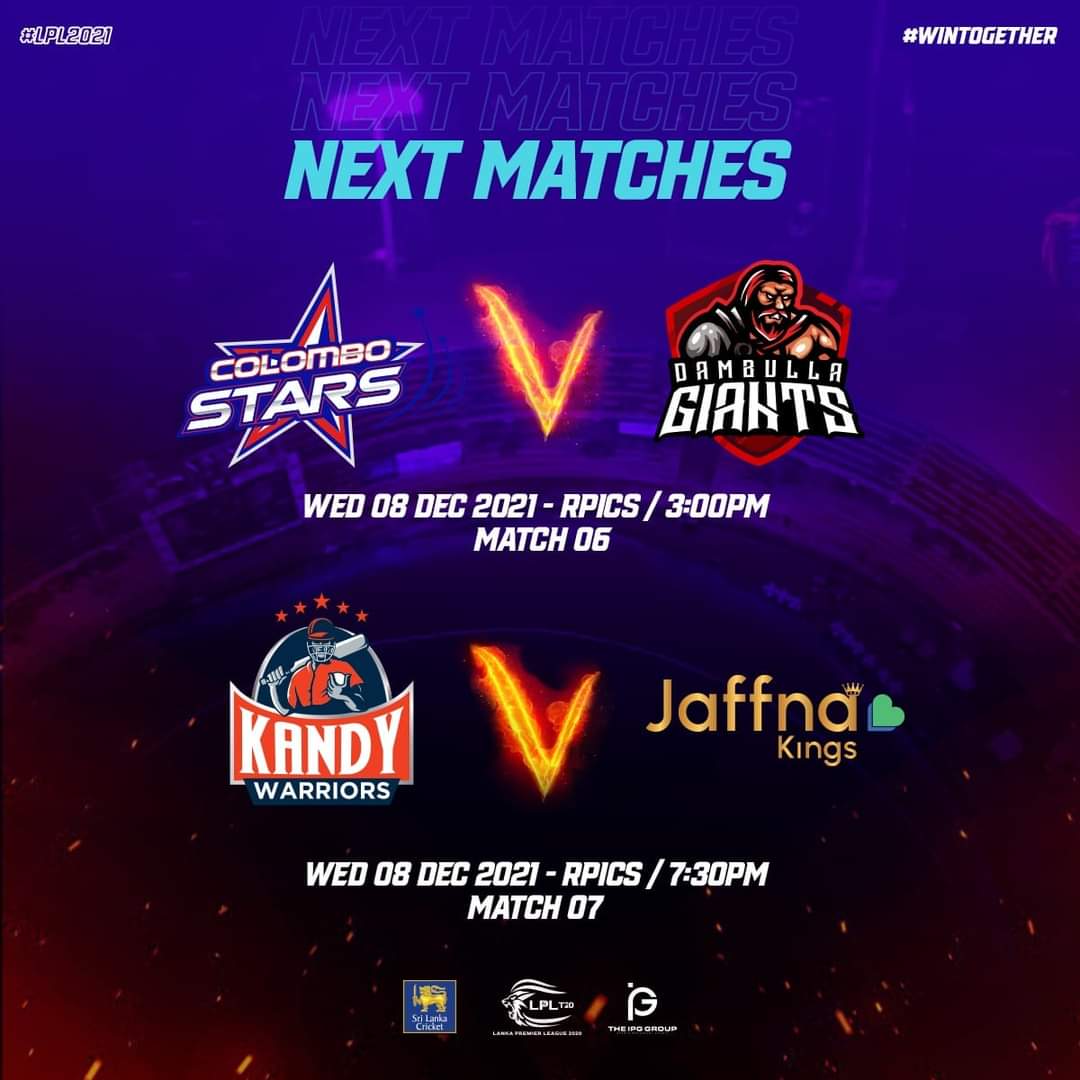 Next matches