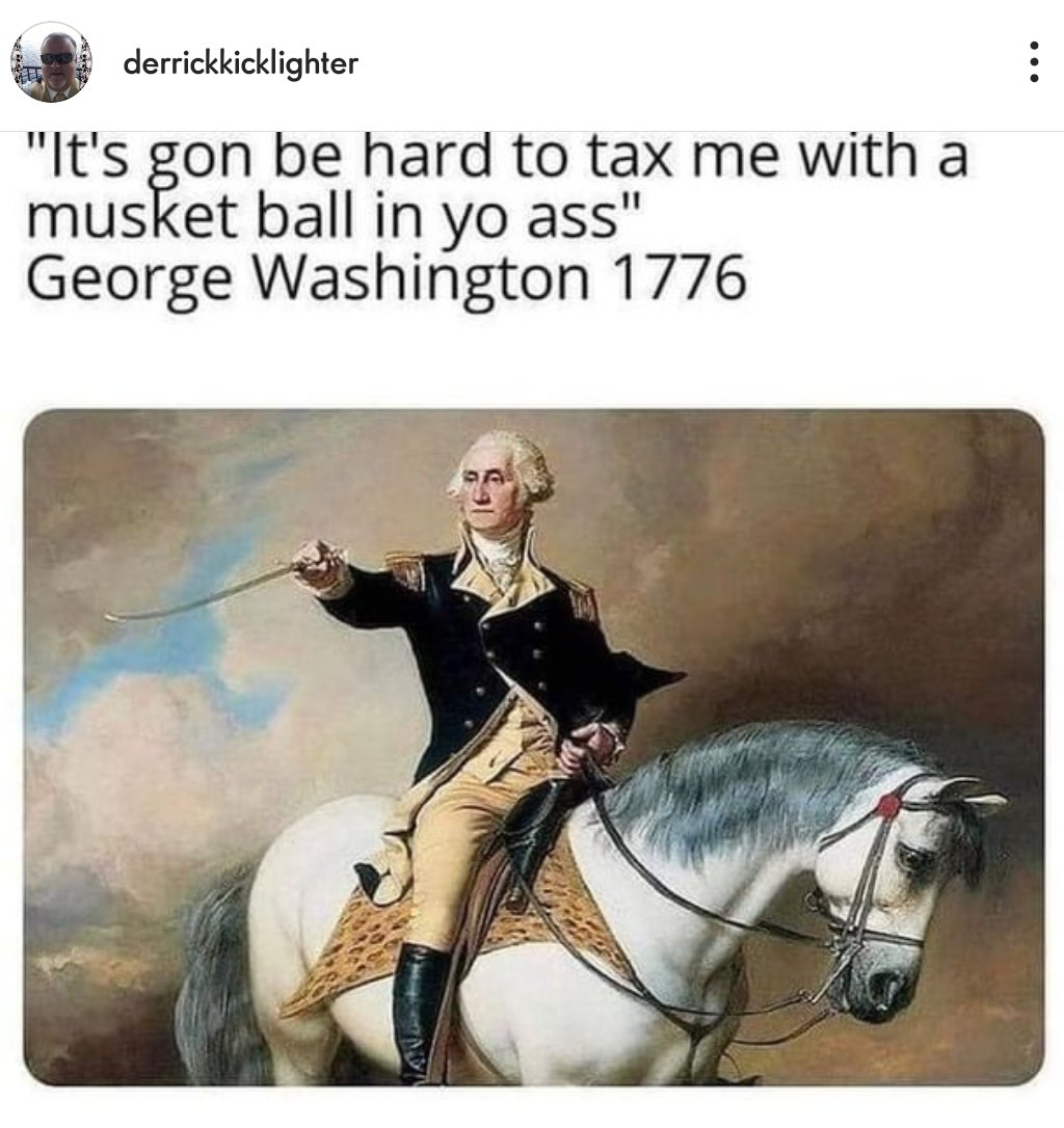 sherilla4's tweet photo. 😂This👏Right😂Here👏

#georgewashington
#Revolution 
#MusketBall

👇😂👇😂👇😂👇 https://t.co/vRvepOufN7
