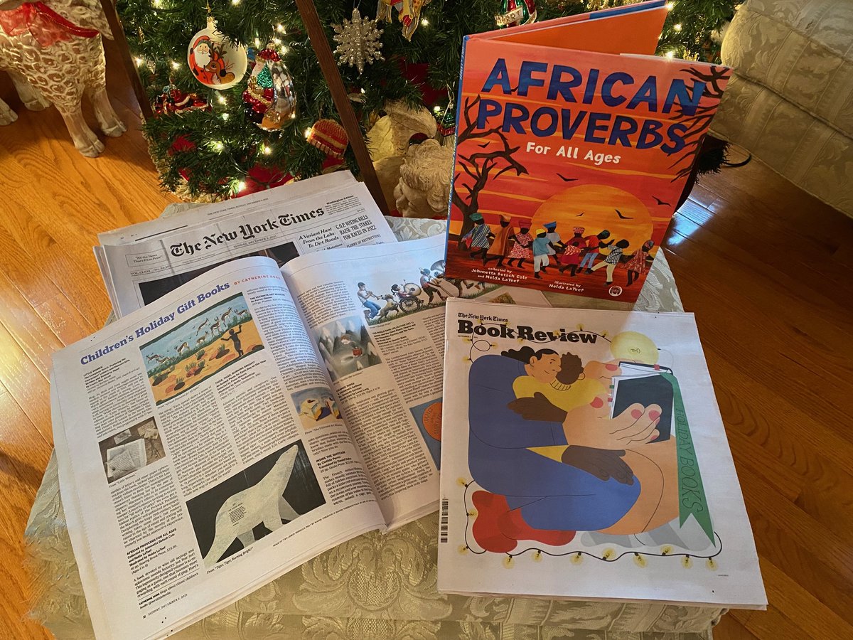 Delighted AFRICAN PROVERBS FOR ALL AGES is featured in the Book Review section of The New York Times, "Children's Holiday Gift Books" 
<a href="/johnnettabcole/">Johnnetta Betsch Cole, Ph.D.</a> <a href="/MacKidsBooks/">MacKids Books</a> <a href="/nytimes/">The New York Times</a>