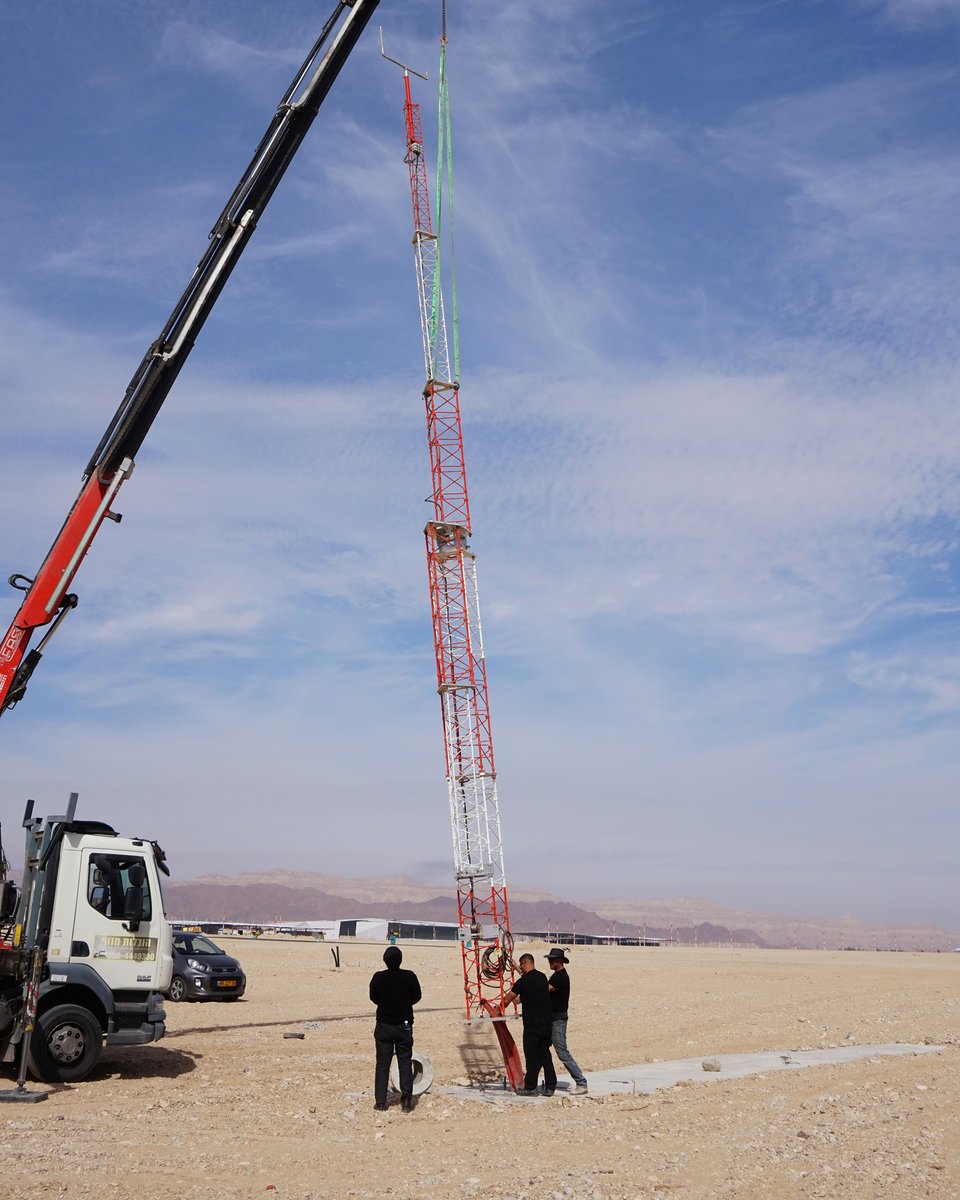 MillardTowersCA's tweet photo. - TOWER TUESDAY - 12m AWOS tower installation in Israel.
#towertuesday #tower #automatedweather #meteorology #anemometer #windsensor https://t.co/ZUFEBSzEBQ