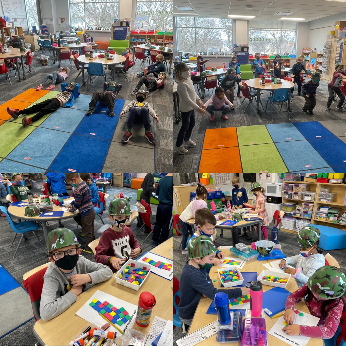 First graders starting our math practice with boot camp to review math strategies for adding and subtracting and then diving into workshop. #engagement <a href="/TosaMcKinley/">McKinley Elementary</a> <a href="/tosaschools/">Wauwatosa Schools</a> #TosaProud #firstgrade