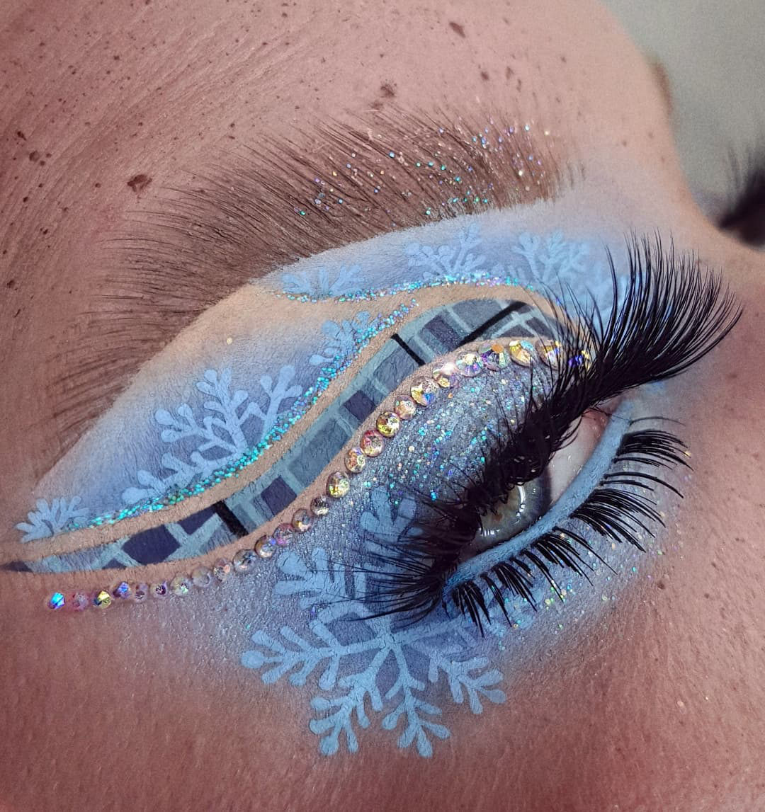 A FROSTY moment by the beautiful <a href="/bangtsikitsiki/">Petra Miettinen</a>.

This masterpiece was created using @anastasiabeverlyhills Eye Primer, Lashes, Lower Lashes, Glitter Glue, Glitter 'Glisten' 

SHOP OUR BIGGEST SALE OF THE YEAR TODAY --> bit.ly/30awEYH