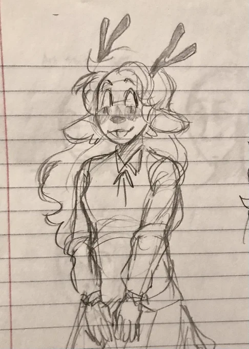 old noelle doodle from november :,) 