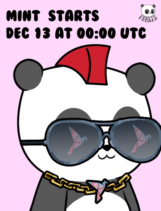 NFTMuseum0's tweet photo. 🎁#NFTGiveaway #Giveaway🎁

🐼Pretty Pandas SGB mint will start on Dec 13 at 00:00 UTC
😍300 SGB each 

🌟3 lucky winners will win 1 Pretty Panda NFT. (SGB address required).

✅Like &amp; Retweet
✅Follow @PrettyPandasSGB &amp; Me

Ends 48hrs #TwitterPicker 

#SGB #NFT #SGBpanda https://t.co/e2x4fAKcfR