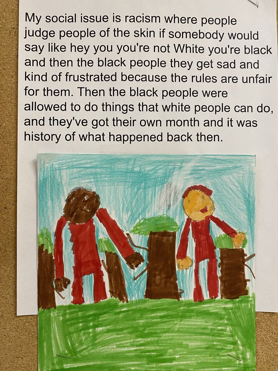 KellyStewartDa1's tweet photo. Amazing insight from grade 6 students @rocwrdsb ! School visits and wall art are a total privilege ❤️ #teach #socialissue #learn #studentinsight #gradesix #insight https://t.co/X30pmesHOW