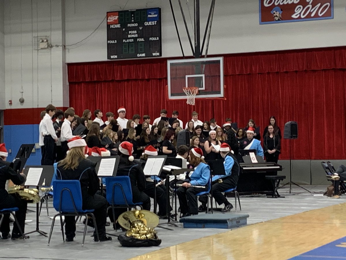 Band/Choir Christmas Concert at Pleasant Valley High School tonight was a success and definitely put us in the holiday frame of mind! Great job students and Ms. Haley Jackson conducting them!