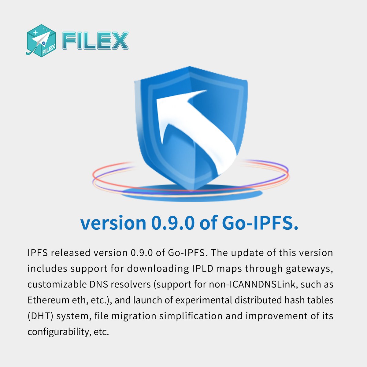 CloudFilex's tweet photo. IPFS released version 0.9.0 of Go-IPFS. This version includes support for downloading IPLD maps through gateways, customizable DNS resolvers, and launch of experimental distributed hash tables (DHT).
#filexcloud #crypto #ipfs #blockchain #filecoin https://t.co/mnOvOJcXG7