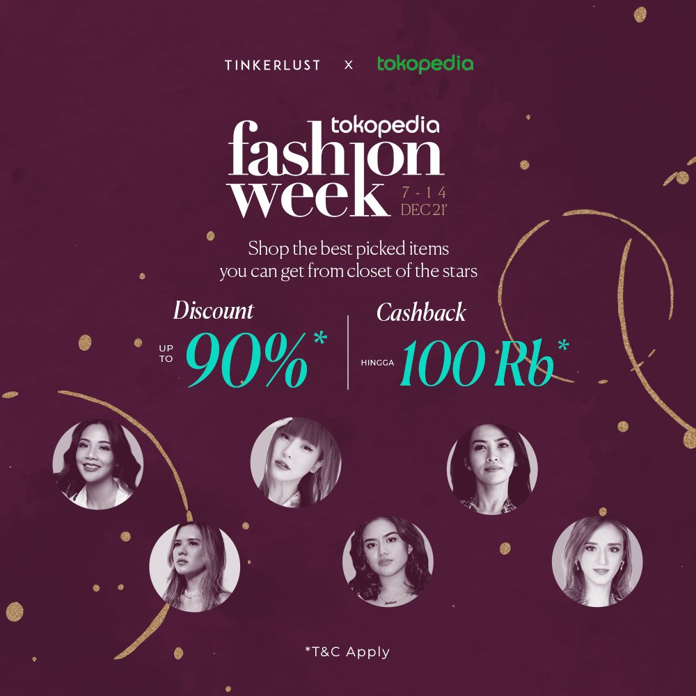 TinkerlustID's tweet photo. Now Available! Best pieces from our Featured Sellers in Tokopedia Fashion Week.🎉

Check &amp; shop more items on Tinkerlust Official Store at Tokopedia 🛍🛒 
Let's goo! ~  https://t.co/7HmF1vSnyC https://t.co/NpULVQX6ZM