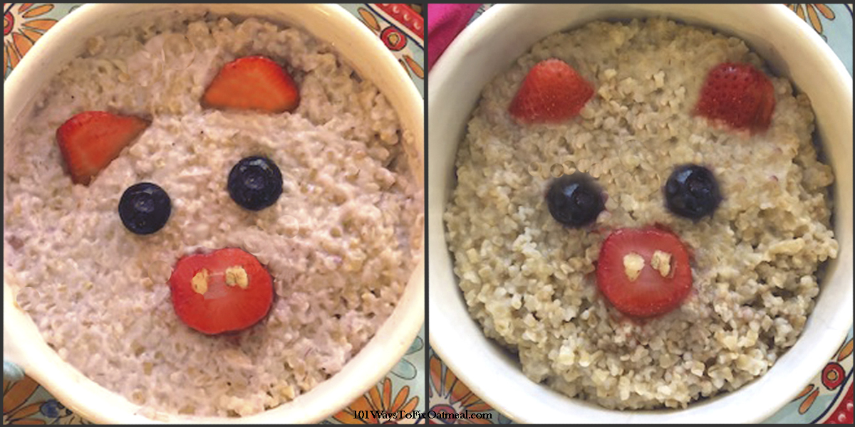 Little pig, little pig, let me come in! Oatmeal Pigs #oatmeal #WednesdayMotivation