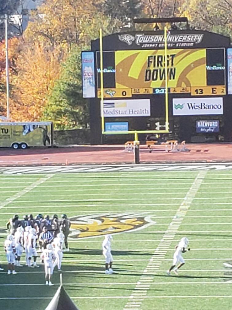 Beaulang4's tweet photo. Some pics from my recruit visit to Towson. Special to visit and watch a game there as my uncle Mark Orlando is in their HOF and still holds many records. Thanks @CoachCBauer. https://t.co/2ssgZtkRAQ