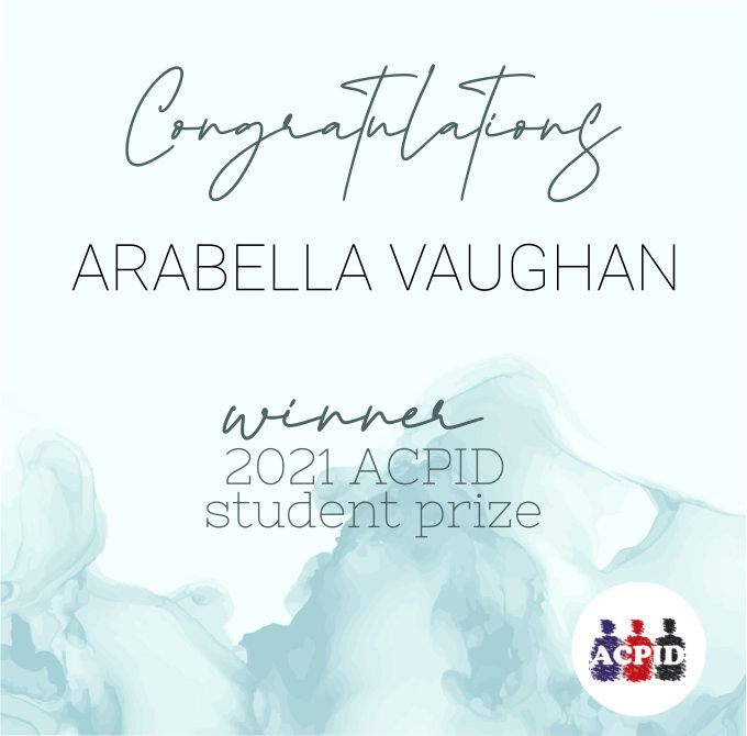ACPIDCongress's tweet image. Congratulations to Arabella Vaughan for winning an #ACPID2021 student talk prize for the talk titled "The Role of Cognitive and Non-cognitive Factors on a Challenging and Confusing Complex Problem-solving Task"