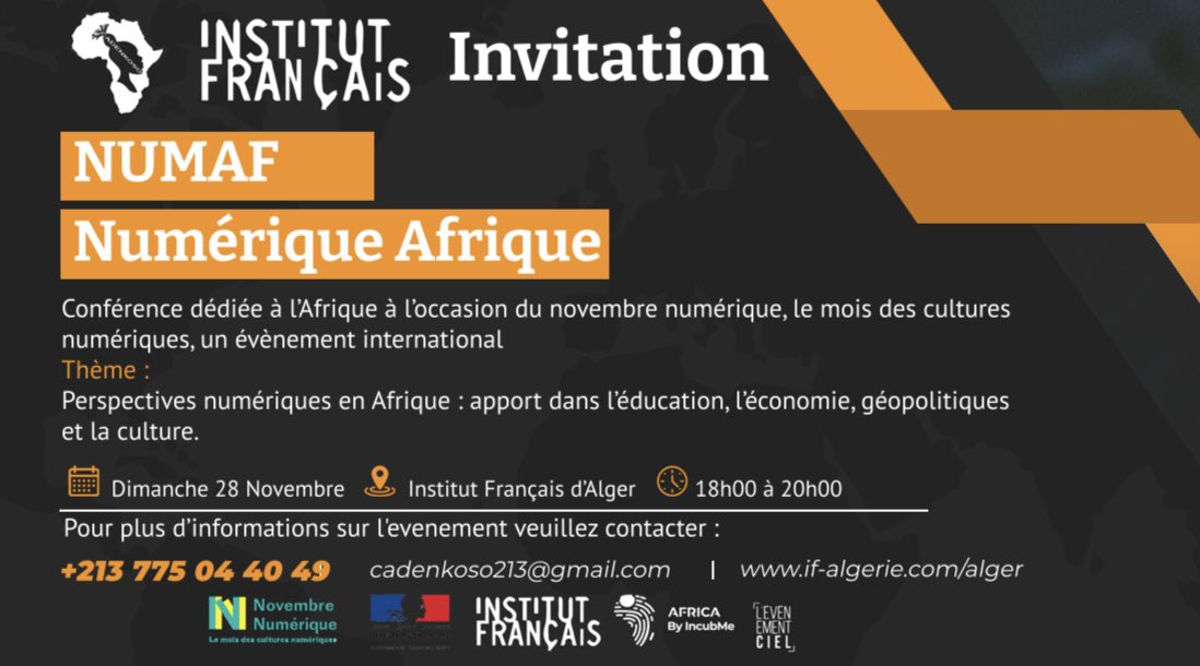 ania_saadi's tweet photo. Un plaisir d’avoir animé au côté de son excellence l’ambassadeur du Mali, la conférence sur l’apport du numérique dans la culture.
@Yedart_dz https://t.co/aHOUcke9vD