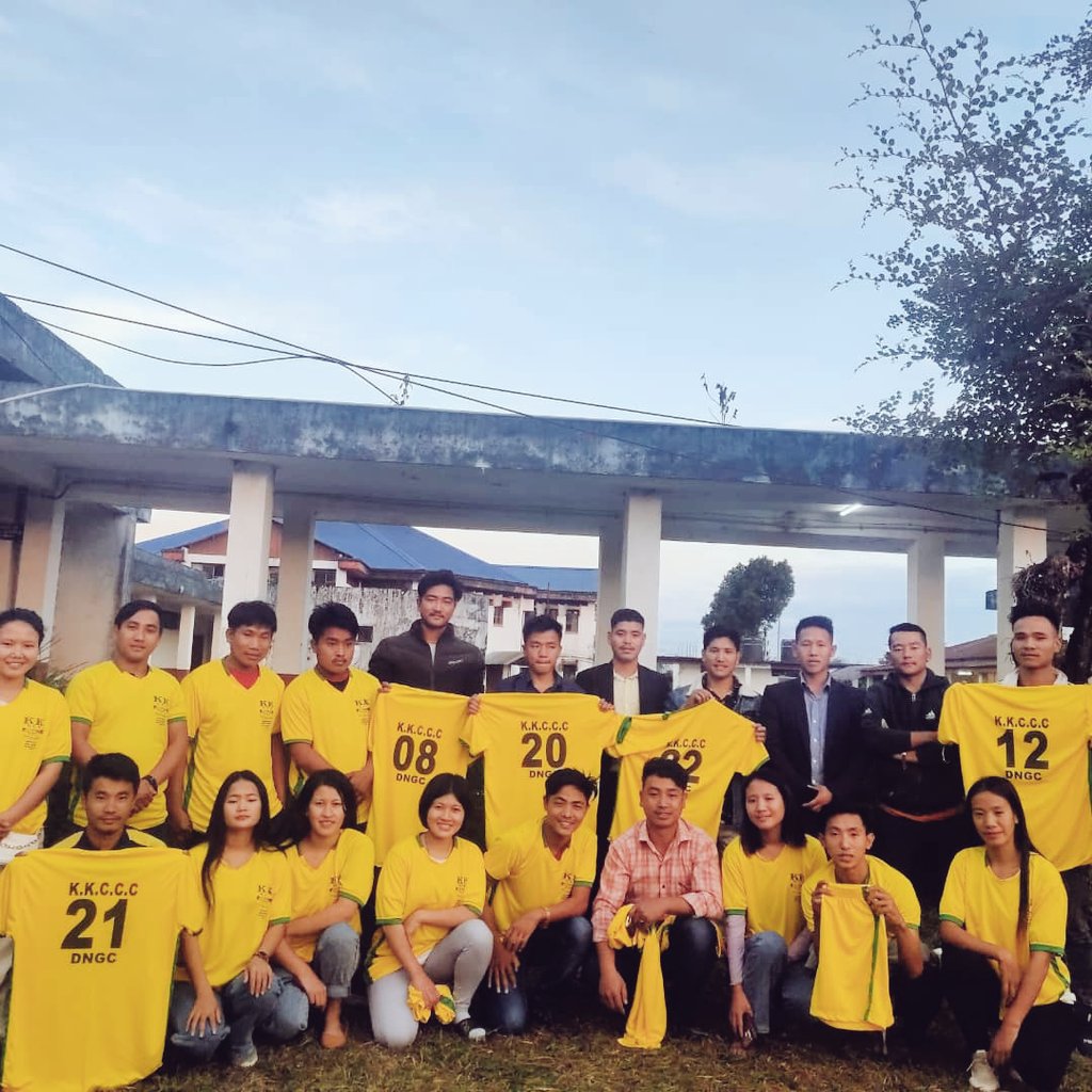 KipaArang's tweet photo. @@@We were launched our kkccc jersey, under the sponsorship of kipa Nungtey (GS of dngcsu Itanagar) https://t.co/VIuHA9vloL