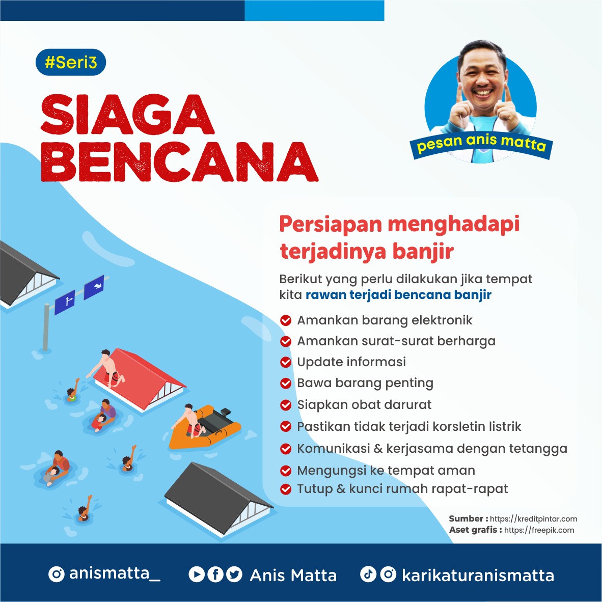 partaigeloraid's tweet photo. Hai Sahabat Gelora! 
Jika tempat kita rawan terjadi banjir, persiapan apa yang perlu dilakukan?

Coba lihat infografis pesan @anismatta berikut ini.

#pesananismatta #siagabencana #gelorapedulinegeri #siagabanjir #partaigelora #kolaborasiindonesia https://t.co/GAvt1STMUl